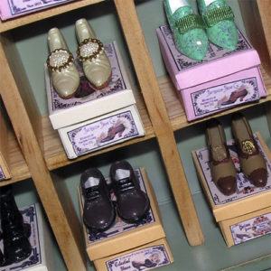 Bibi Miniatures negozio di scarpe nel 1800